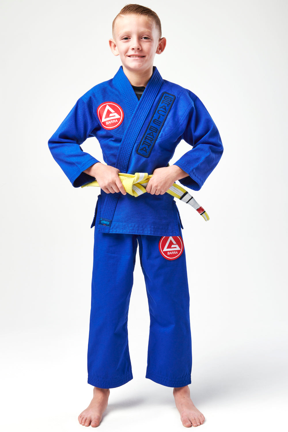 AtletaGB V3 Youth Kimono - Blue – GB Wear Europe